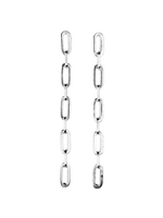 SQUARE chain xtralong earrings